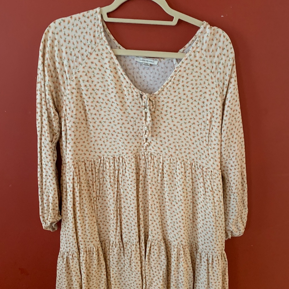 Yellow Floral Flowy Hollister Dress
